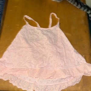 XS Aeropostle Light Pink Razorback Cropped Top